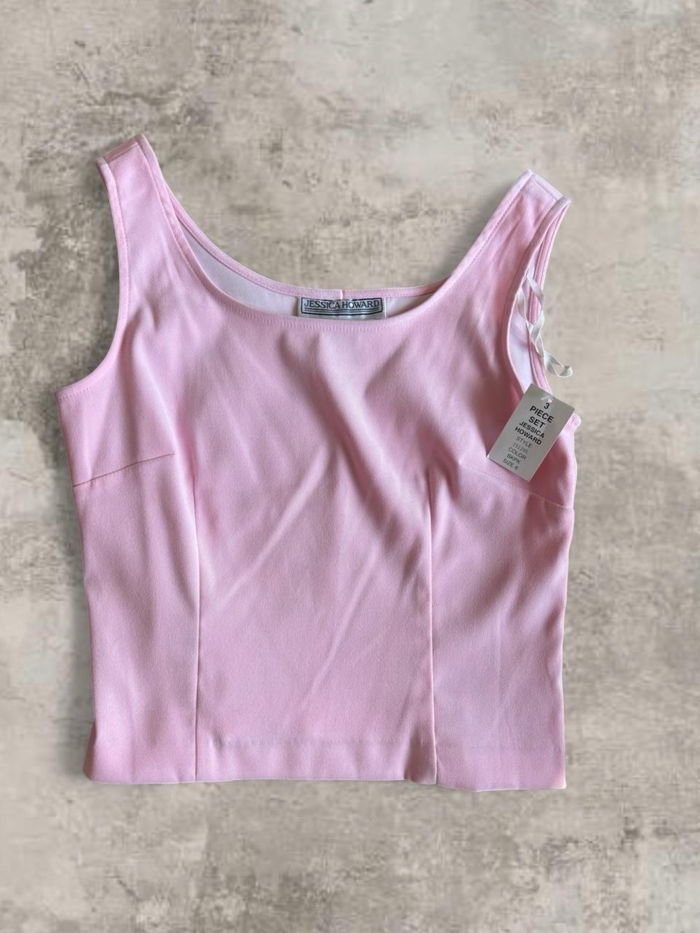 Jessica Howard Pastel Pink Scoop Tank